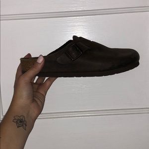 Classic brown Birkenstock clogs - Size 38 leather